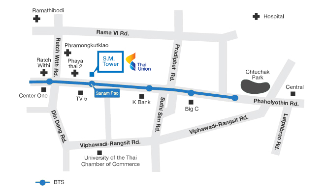 THAI UNION BANGKOK OFFFICE MAP